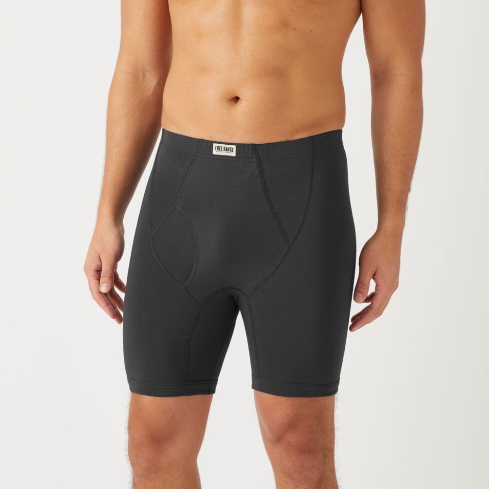 Duluth Trading Co Free Range Mens Black Organic Cotton Boxer Briefs 3XL 28516